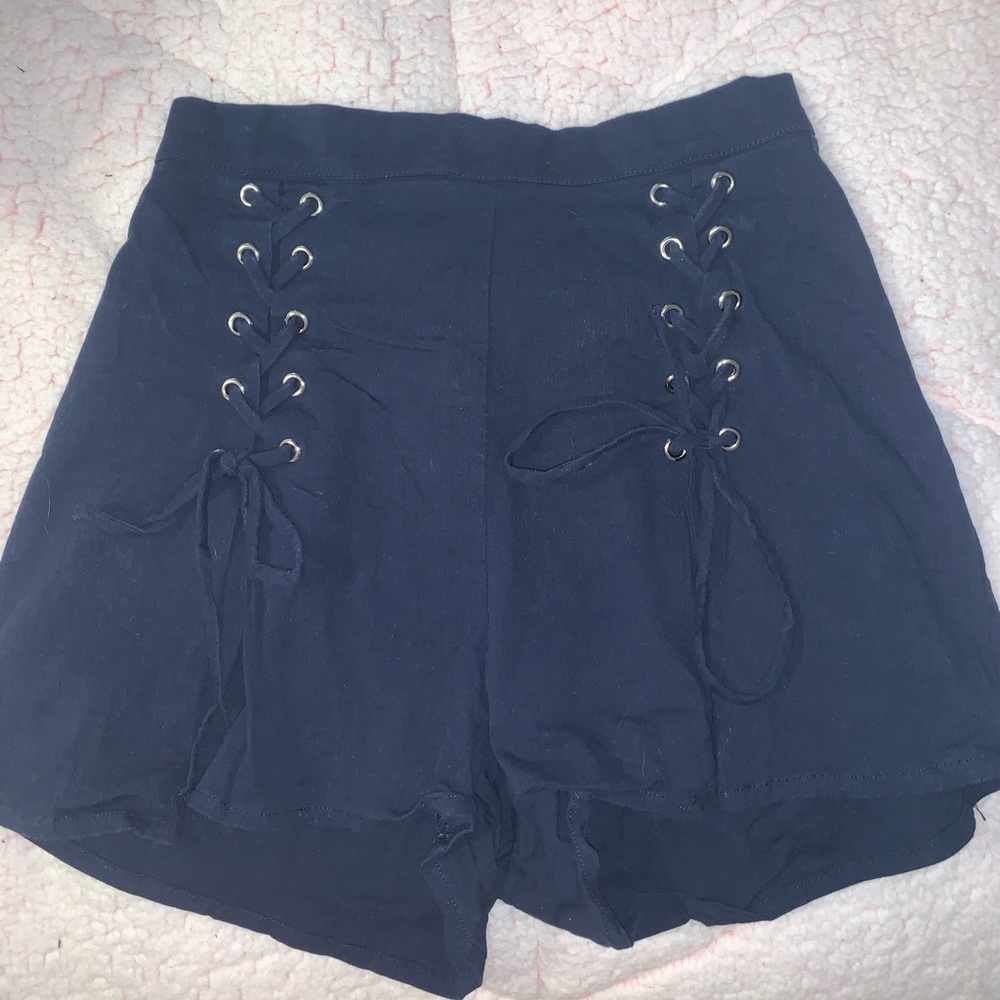 Going out shorts lace front flair at the bottom